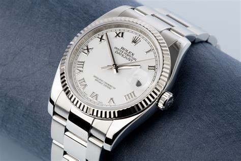 rolex datejust 36mm white gold bezel ref 116234|rolex datejust 36 white gold.